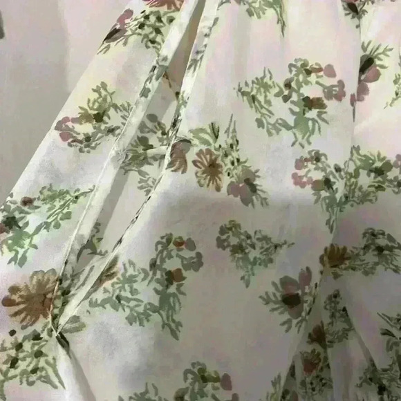 Walter Baker White and Green Floral Sundress Shoulder size M - Picture 5 of 7